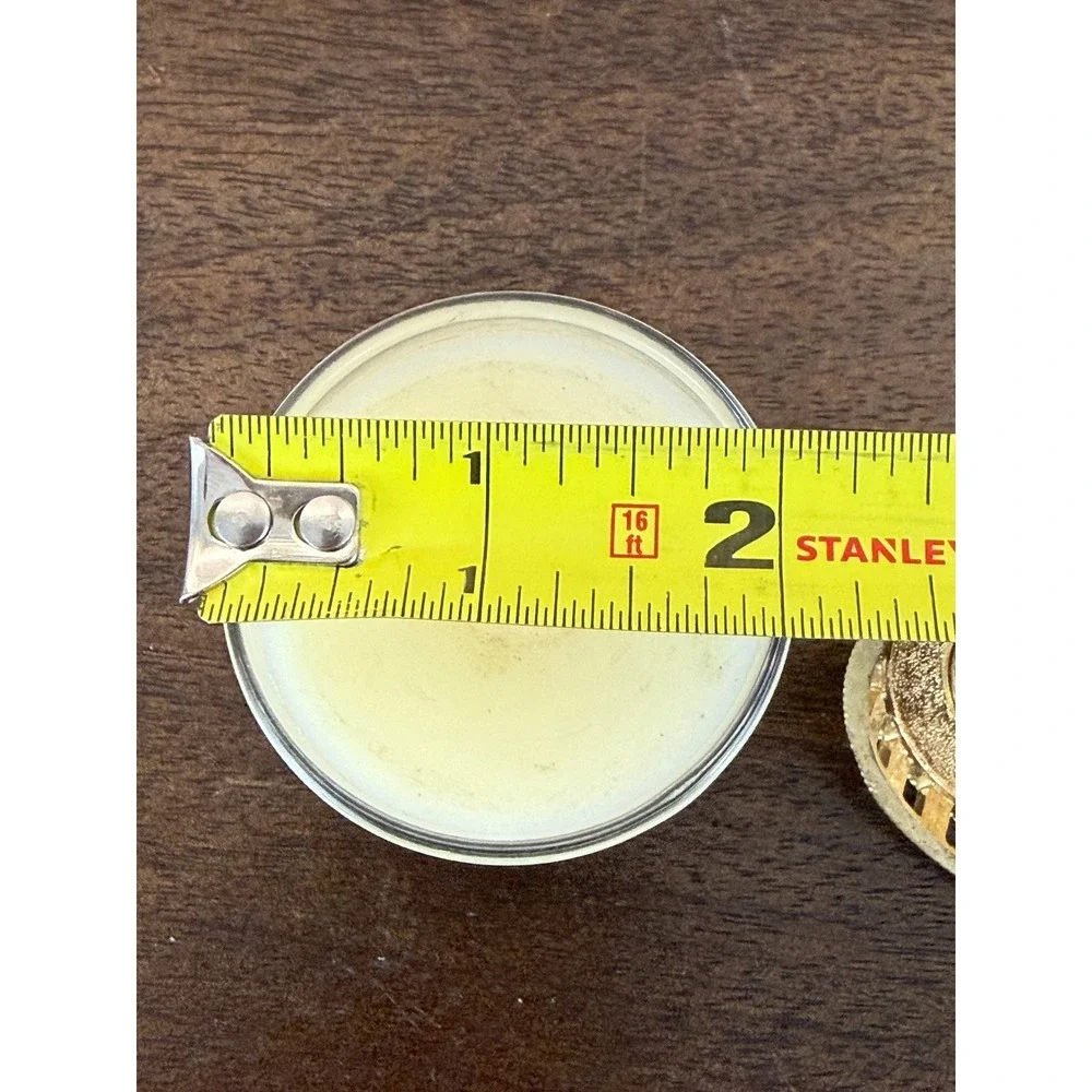 VTG‎ St. John Votive Candle with Gold Metal Nutcracker Figurine 2